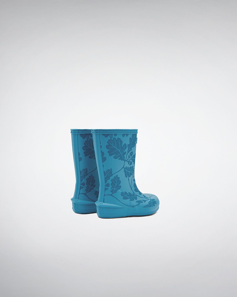 Hunter Original First National Trust Print Rain Boots - On Sale Kids Blue - ODYTZB598